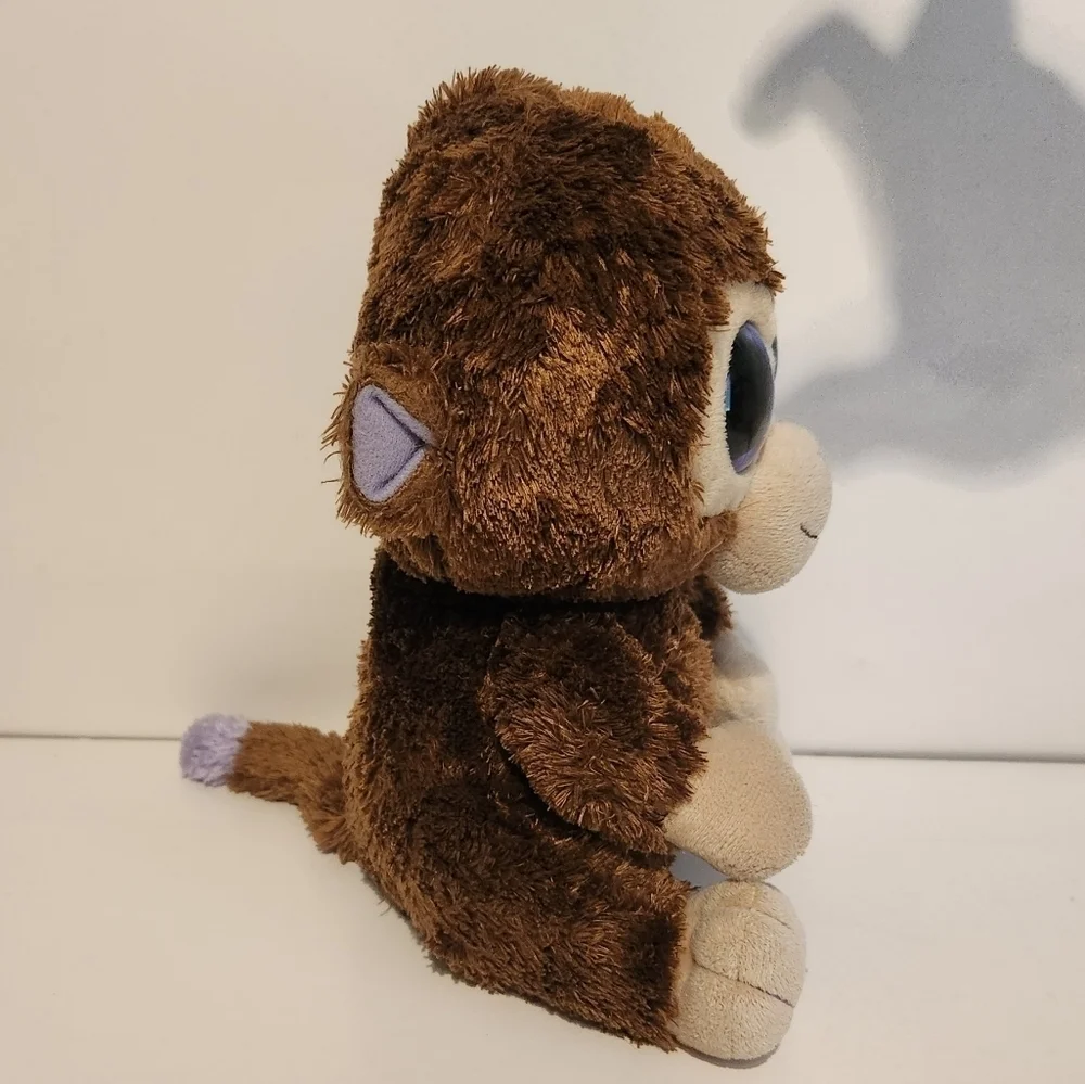8” Ty Monkey Coconut Plush Stuffed Animal with Bio tag